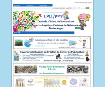 Lollipopspro.com(Grossiste puériculture) Screenshot