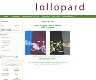 Lollopard.se(Ekologiska barnkläder) Screenshot