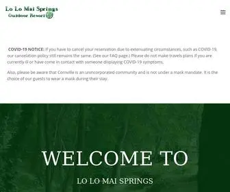 Lolomai.com(Lo Lo Mai Springs) Screenshot