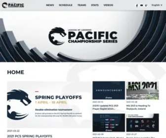 Lolpcs.com(2021 Pacific Championship Series) Screenshot