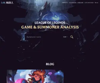 Lolskill.net(League of Legends Game & Summoner Lookups) Screenshot