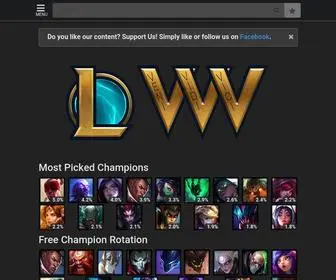 Lolvvv.com(The best League of Legends Probuilds and Runes or your specific champion Build) Screenshot