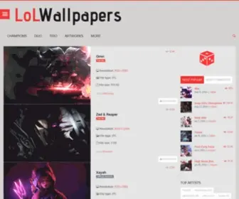 Lolwallpapers.net(High definition desktop League of Legends wallpapers) Screenshot