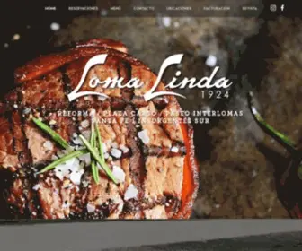 Lomalinda.com.mx(Mejor Restaurante de Carnes en Mexico) Screenshot