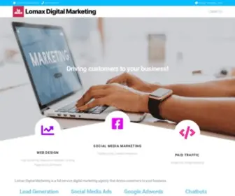 LomaxDigitalmarketing.com(Results driven Marketing) Screenshot