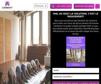 Lombafitstudio.com(Séance d'exercices axées sur le traitement de votre mal de dos) Screenshot