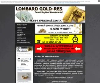 Lombard-Rzeszow.pl(Lombard GOLD) Screenshot