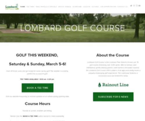 Lombardgolfcourse.com(Lombard Golf Course) Screenshot