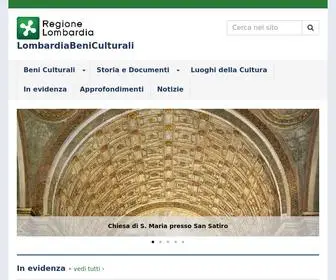 Lombardiabeniculturali.it(Lombardia Beni Culturali) Screenshot