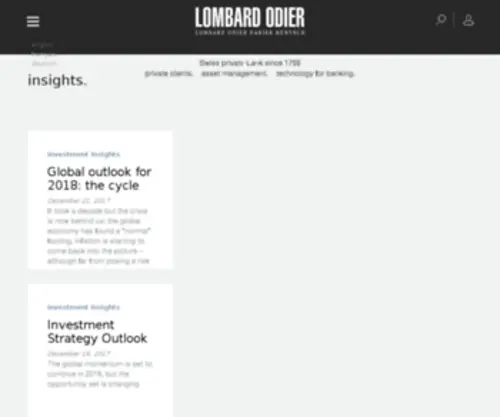 Lombardodierdarierhentsch.com(Lombard Odier) Screenshot
