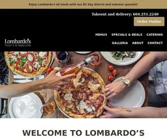 Lombardos.ca(Lombardo's Pizzeria & Ristorante) Screenshot
