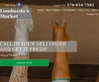 Lombardosmarket.com(Italian Specialty Shop) Screenshot