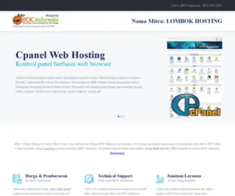 Lombokhosting.com(Lombok Hosting) Screenshot