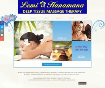 Lomihanamana.com(Deep Tissue Massage Therapy) Screenshot