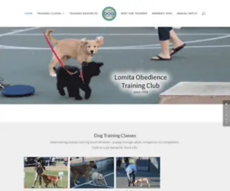 Lomitadogtraining.org(Dog Training Classes Lomita Obedience Dog Training Club LOTC) Screenshot