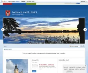 Lomnice-NL.cz(Obec Lomnice nad Lužnicí) Screenshot