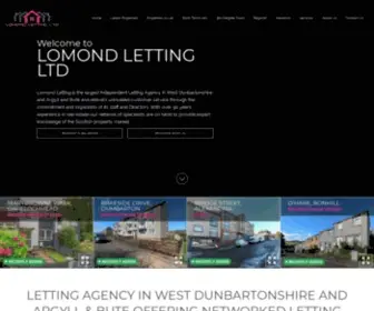 Lomondletting.com(Estate Agents West Dunbartonshire) Screenshot