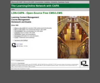 Lon-Capa.org(The LearningOnline Network with CAPA) Screenshot