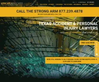 Loncarassociates.com(Loncar Associates Texas Personal Injury & Accident Lawyers) Screenshot