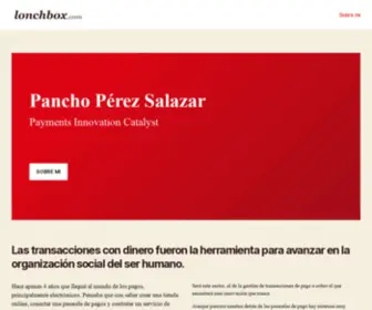 Lonchbox.com(Pancho Pérez) Screenshot