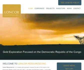 Loncor.com(Loncor Resources Inc) Screenshot