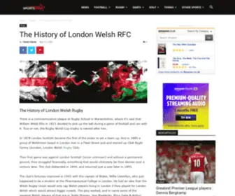 London-Welsh.co.uk(The History of London Welsh RFC) Screenshot