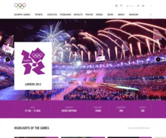 London2012.com(International Olympic Committee) Screenshot