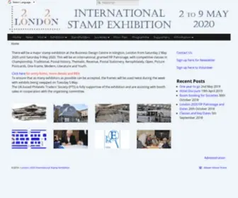 London2020.co(International Stamp Exhibition) Screenshot