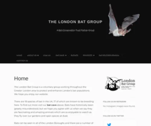 Londonbats.org.uk(London Bat Group) Screenshot