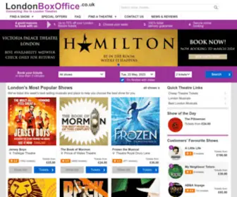 Londonboxoffice.co.uk(London Theatre Tickets) Screenshot