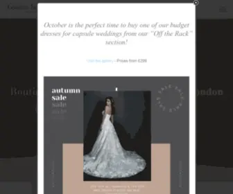 Londonbridecouture.com(Designer Wedding Dresses in London) Screenshot