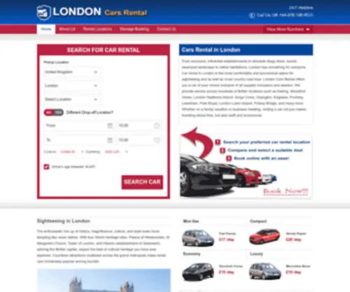 Londoncarsrental.com(Hire Cheap Car in London) Screenshot