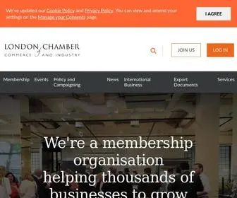 Londonchamber.co.uk(London Chamber of Commerce and Industry) Screenshot