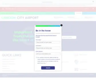 Londoncityairport.com(London City Airport) Screenshot