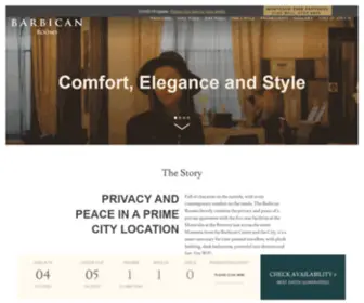 Londoncitysuites.co.uk(The Barbican Rooms) Screenshot