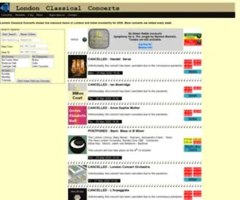 Londonclassicalconcerts.co.uk(London Classical Concerts) Screenshot