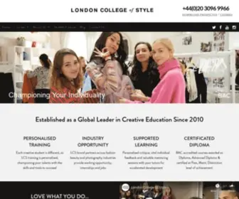 Londoncollegeofstyle.com(London College of Style) Screenshot