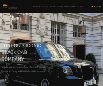 Londoncorporatecabs.com(Iconic London Black Cabs) Screenshot