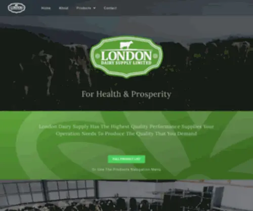 Londondairysupply.com(For Health & Prosperity) Screenshot