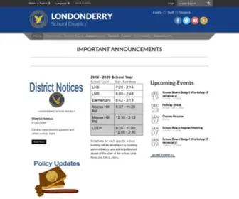 Londonderry.org(Londonderry School District) Screenshot