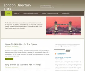 Londondirectorylists.co.uk(Free Directory) Screenshot