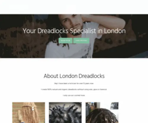 Londondreadlocks.co.uk(We create & maintain dreads in London. Our work) Screenshot