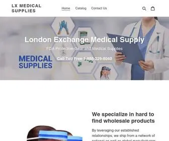 Londonexchangebrands.com(LX Medical Supplies) Screenshot