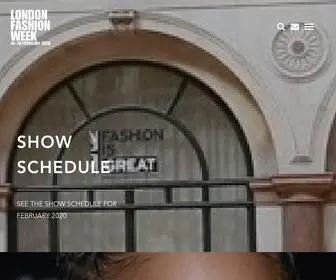 Londonfashionweek.co.uk(London Fashion Week) Screenshot