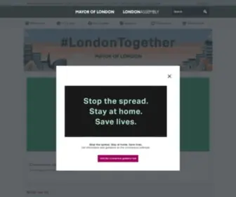 London.gov.uk Screenshot