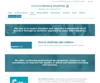 Londongt.org(Helping Teachers Challenge Learners) Screenshot