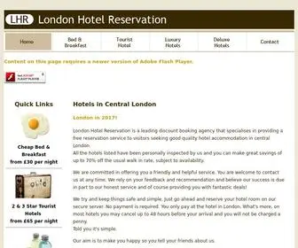 Londonhotelreservation.com(London Rooms) Screenshot