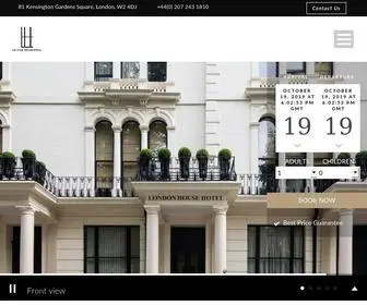 Londonhousehotels.com(London House Hotel in Kensington Garden Square) Screenshot