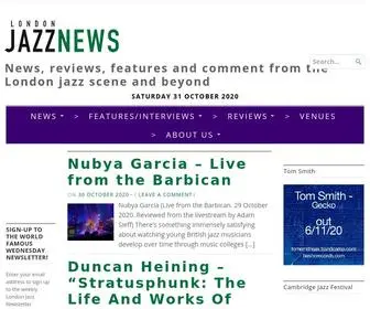 Londonjazznews.com(News, reviews, features and comment from the London jazz scene and beyond) Screenshot