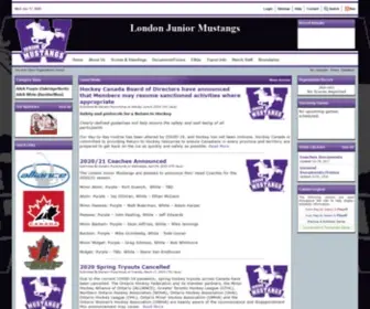 Londonjuniormustangs.ca(London Junior Mustangs) Screenshot